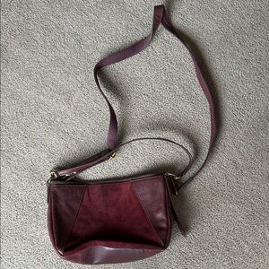 Fossil Burgundy Crossbody Bag